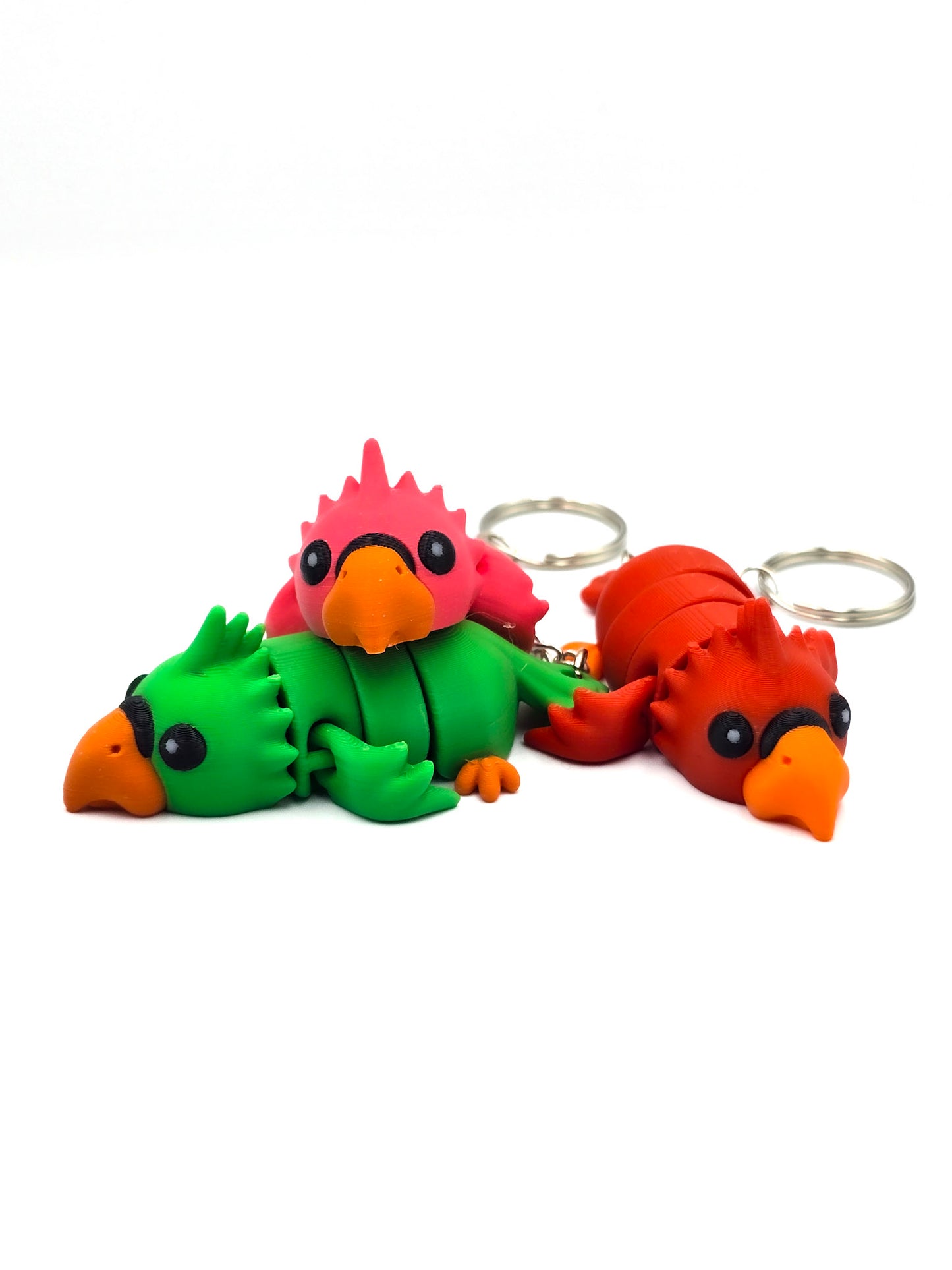 Vogel Sleutelhanger - Papagaai Groen
