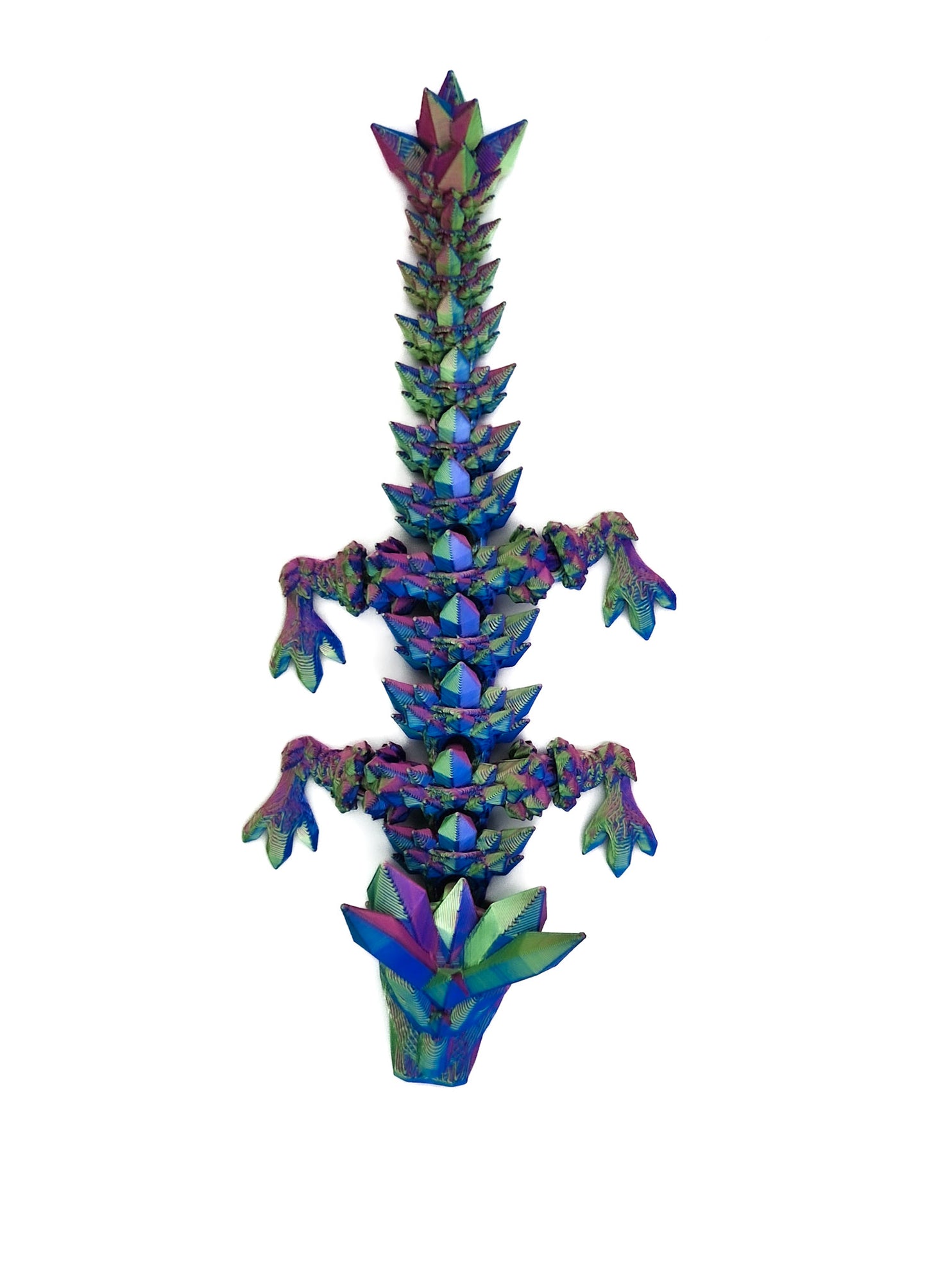 Crystal Draak met chameleonachtige kleurveranderingen. En het kristalthema geeft ze een magische uitstraling. Bestel nu online!