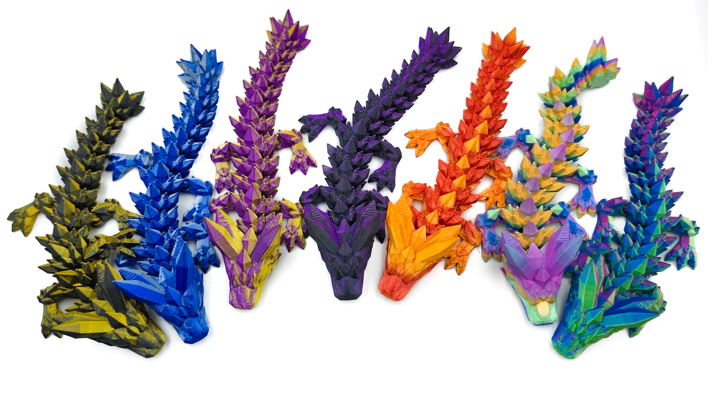 Crystal Draak Klein - Rood/Oranje