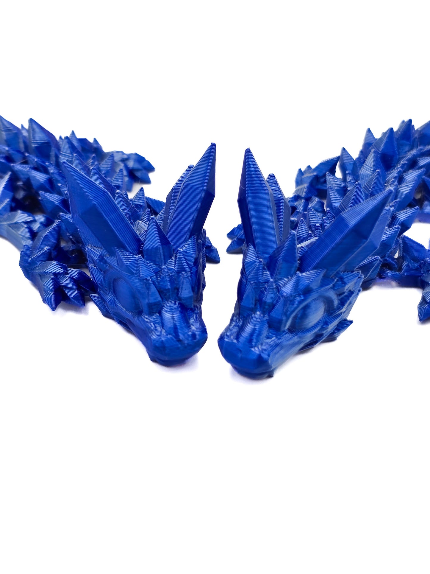 Crystal Draak Klein - Blauw/zilver