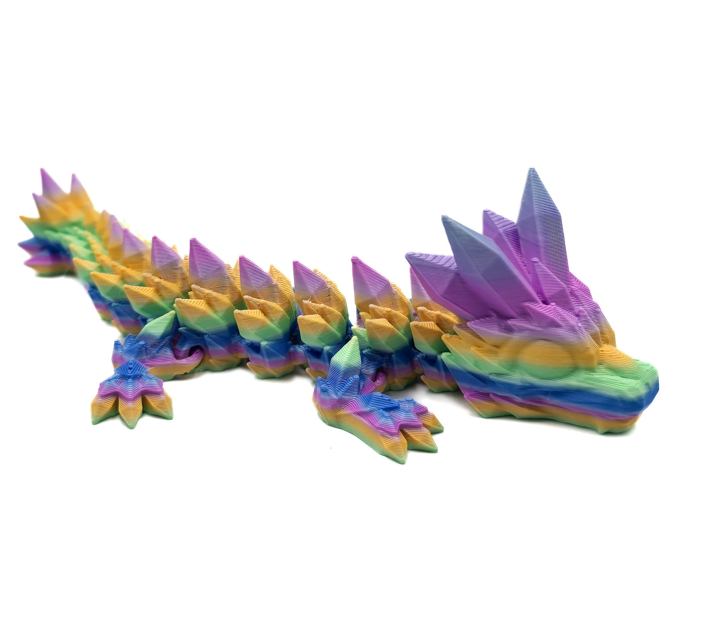 Crystal Draak Klein - Regenboog