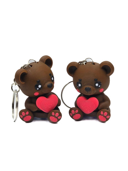 Sleutelhanger Teddybeer met Hartje