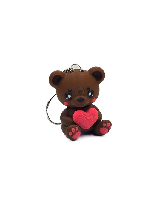 Sleutelhanger Teddybeer met Hartje