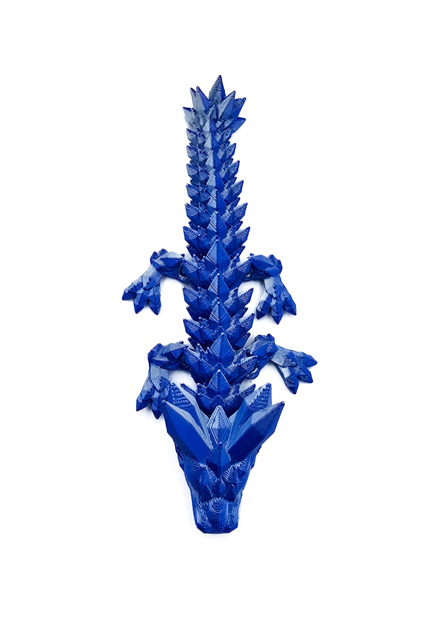 Crystal Draak Klein - Blauw/zilver