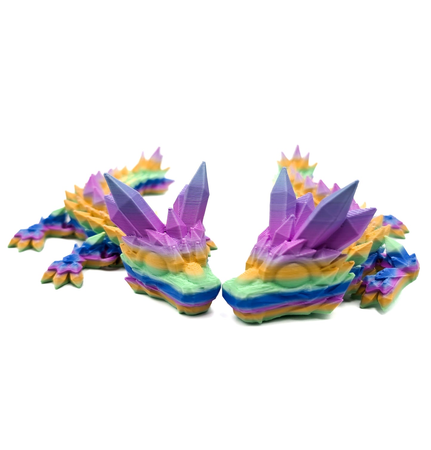 Crystal Draak Klein - Regenboog
