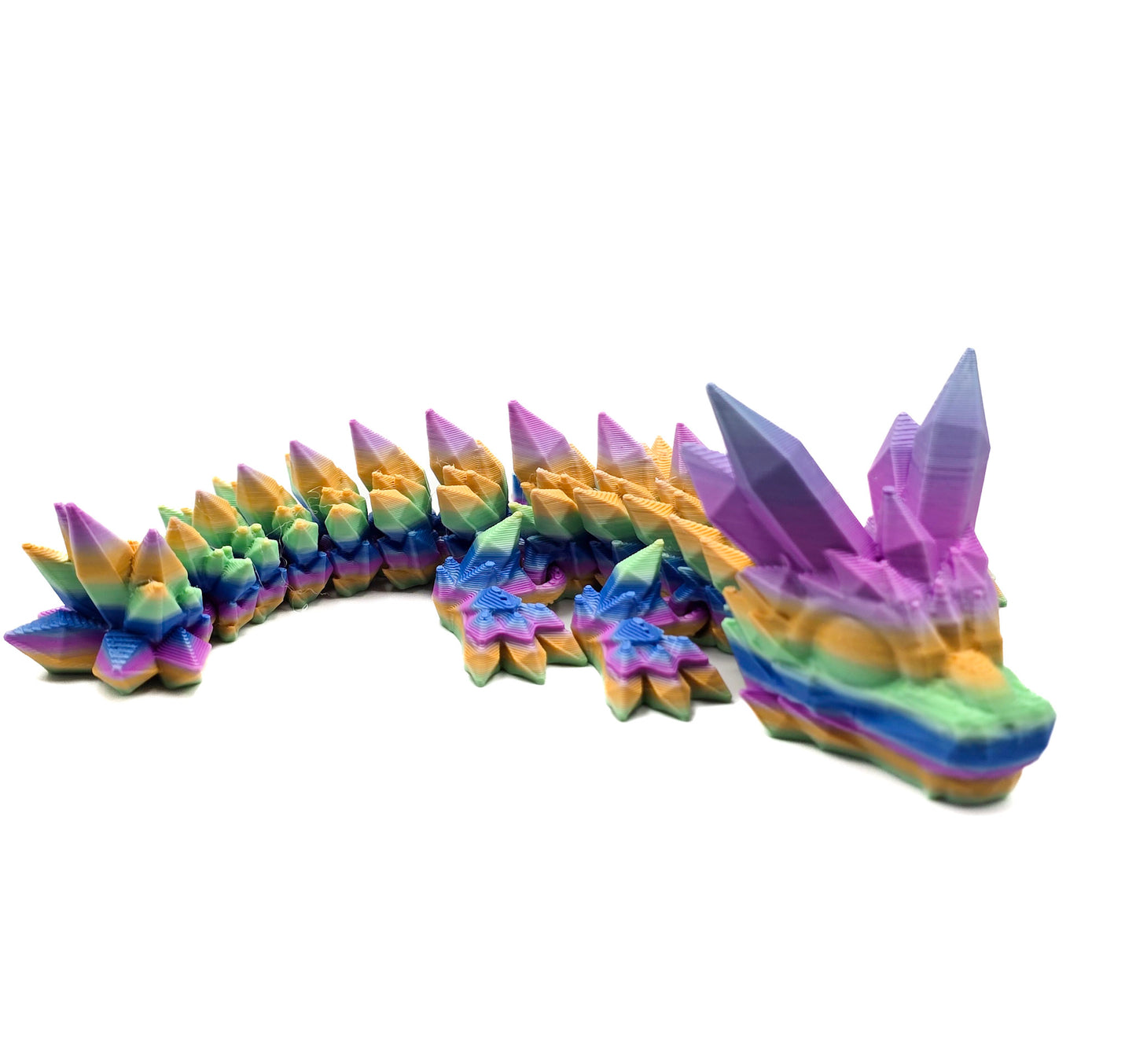 Crystal Draak Klein - Regenboog