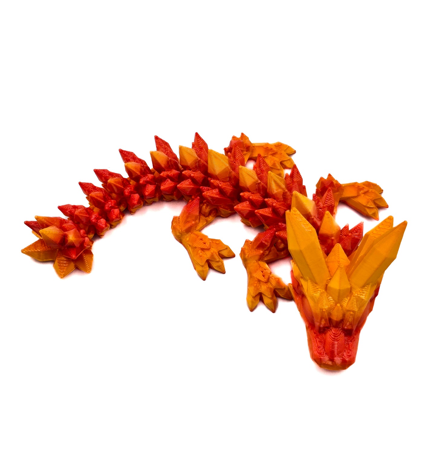 Crystal Draak Klein - Rood/Oranje
