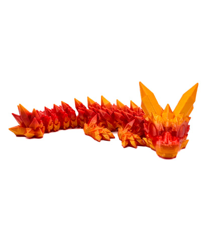 Crystal Draak Klein - Rood/Oranje