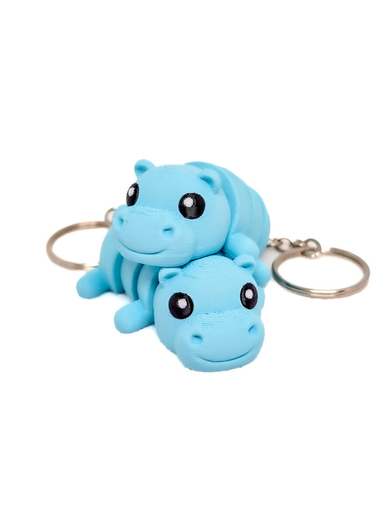 Hippo flexi keychain