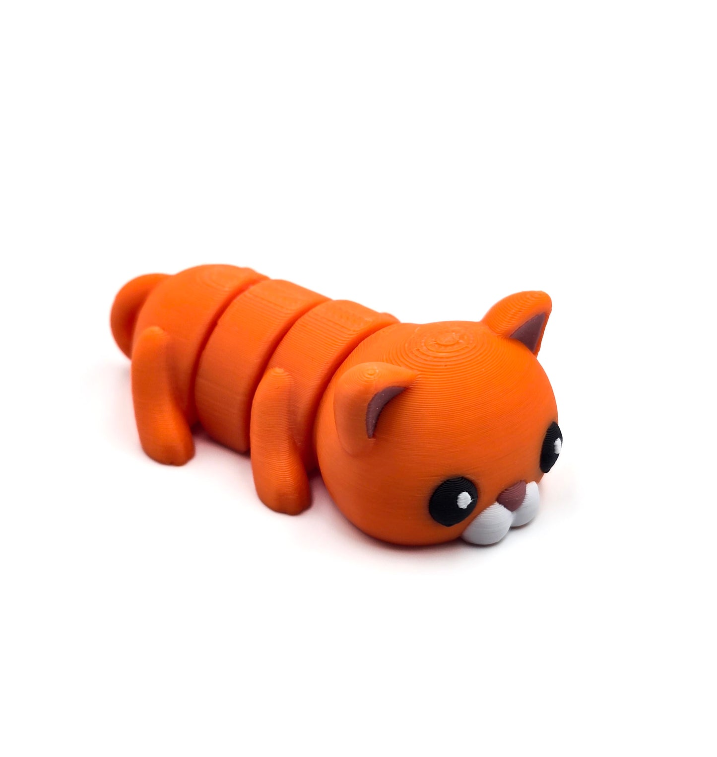 Kat Oranje Sleutelhanger Flexi