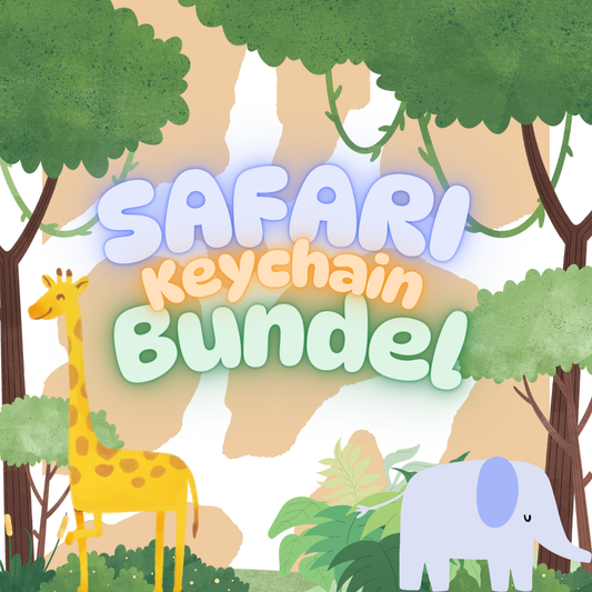 Safari sleutelhanger bundel
