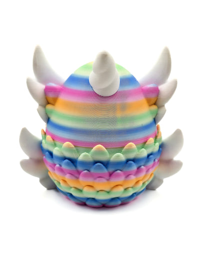 Regenboog Unicorn draak met Ei