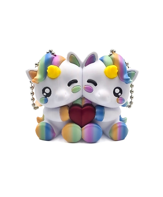 Unicorn koppelsleutelhanger