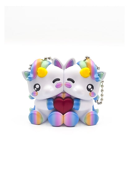Unicorn koppelsleutelhanger
