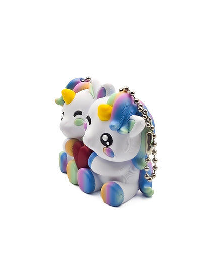 Unicorn koppelsleutelhanger
