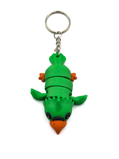 Vogel Sleutelhanger - Papagaai Groen
