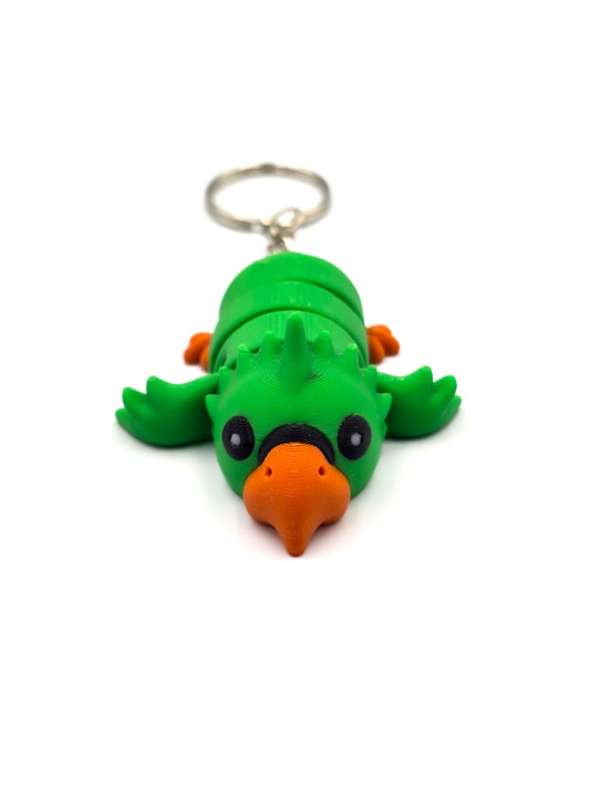 Vogel Sleutelhanger - Papagaai Groen
